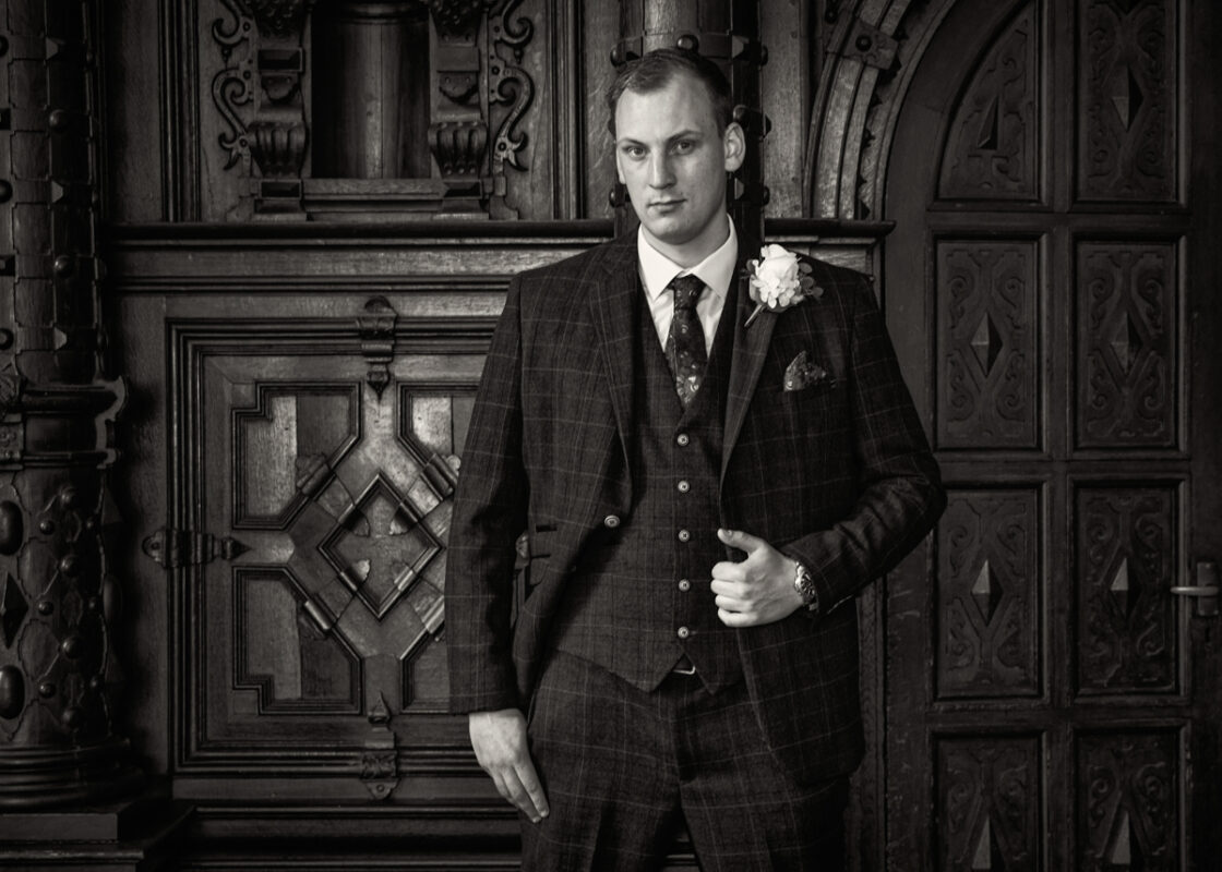 black and white wedding photography
