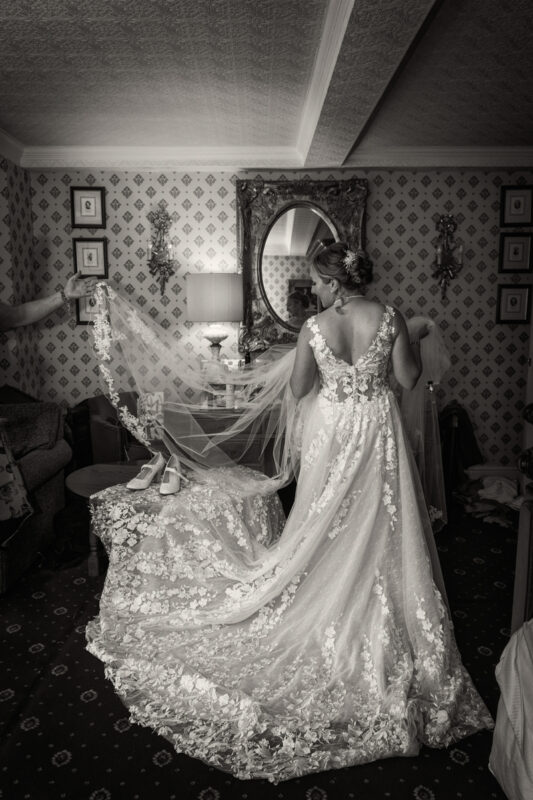black and white wedding photography