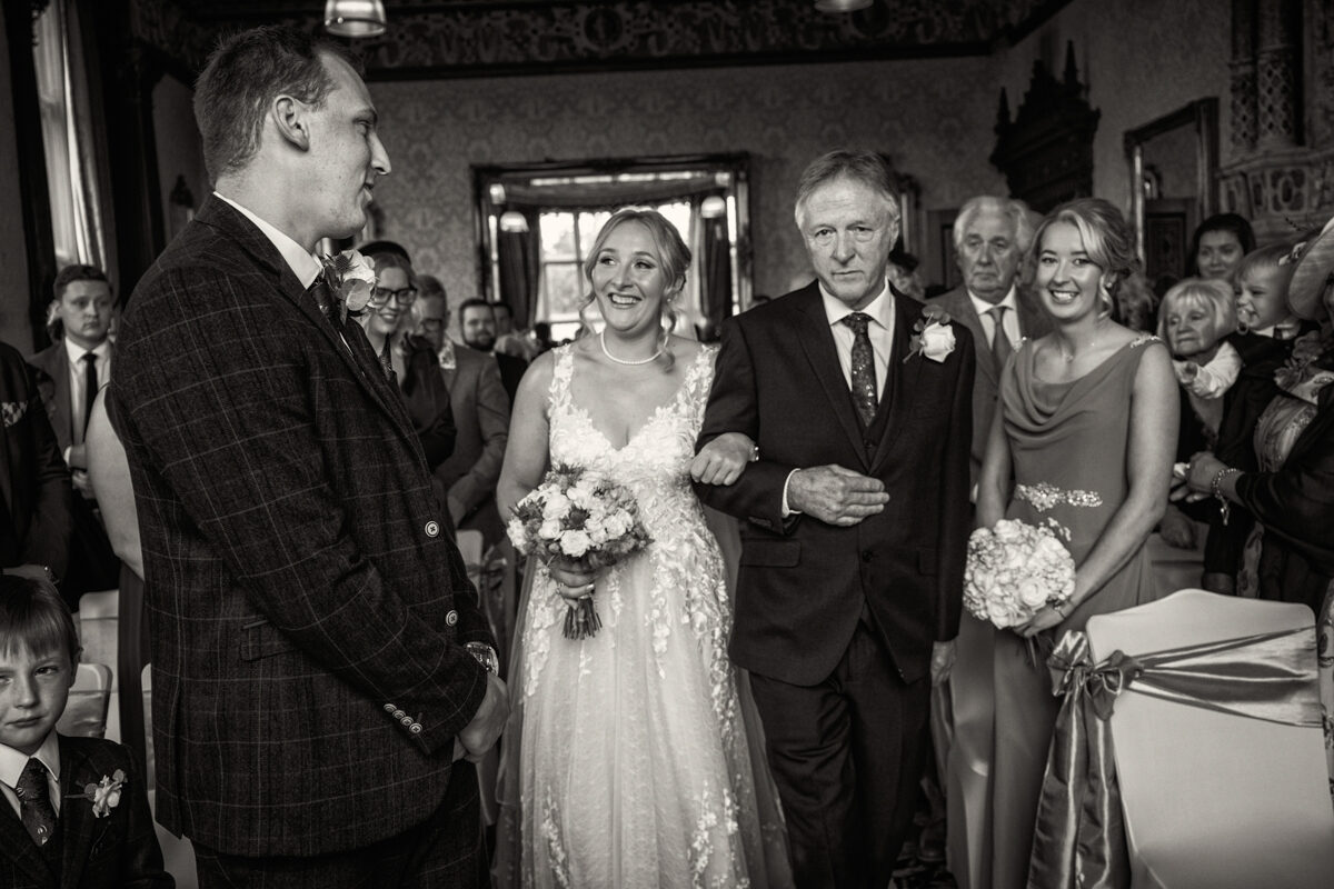 black and white wedding photography