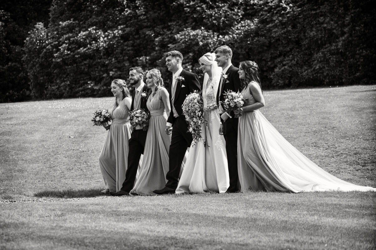 black and white wedding photography