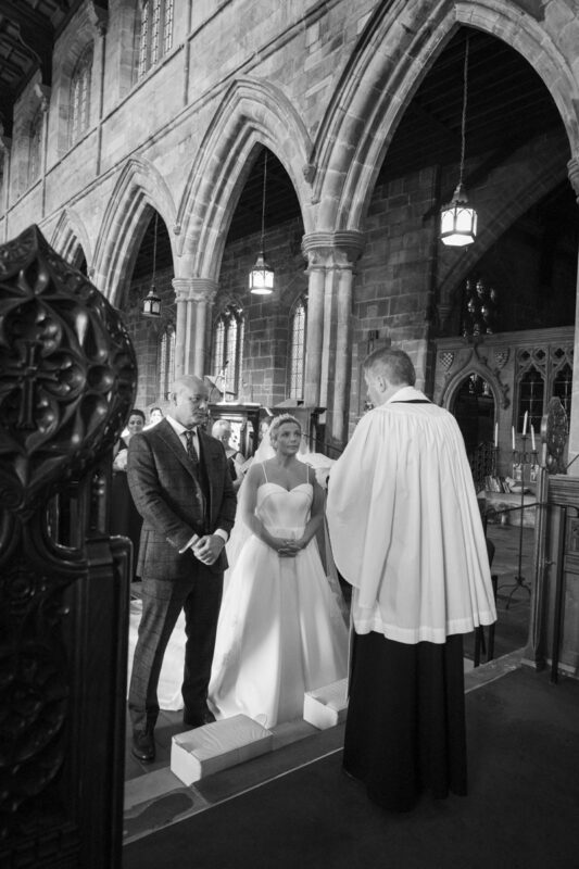 black and white wedding photography