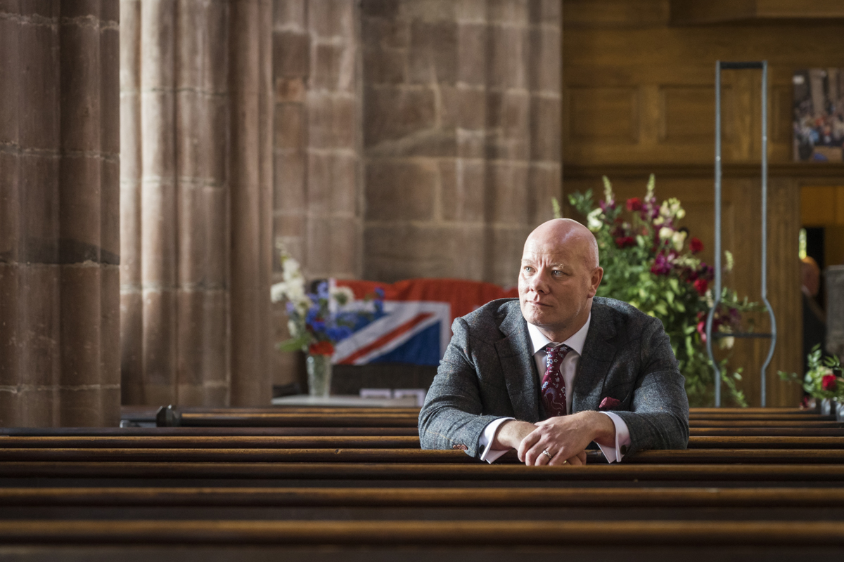 lloyd hall wedding suit