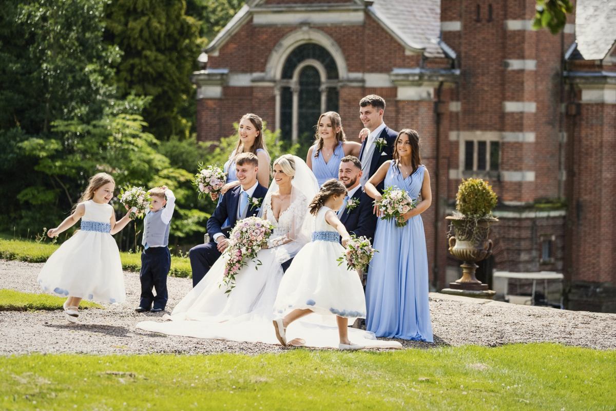 Vikki leigh blue bridesmaids dresses