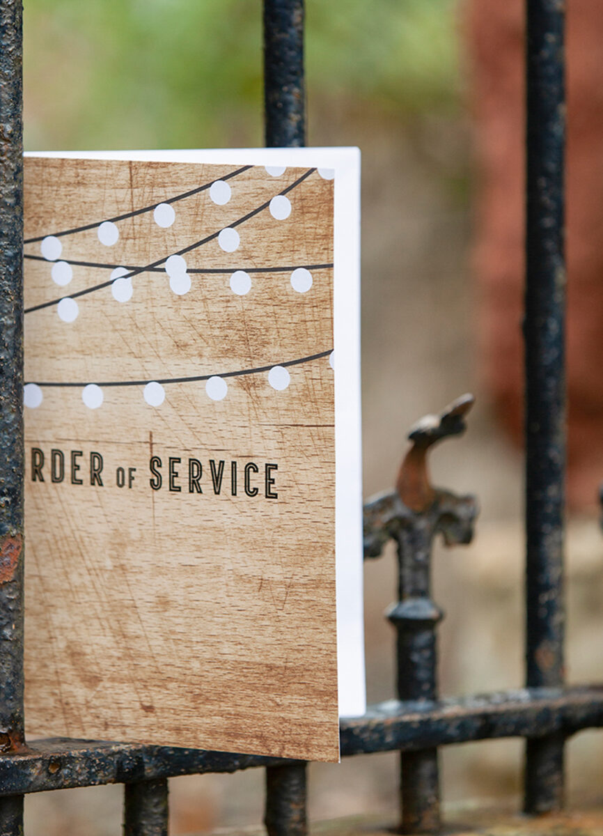 order of service for weddings