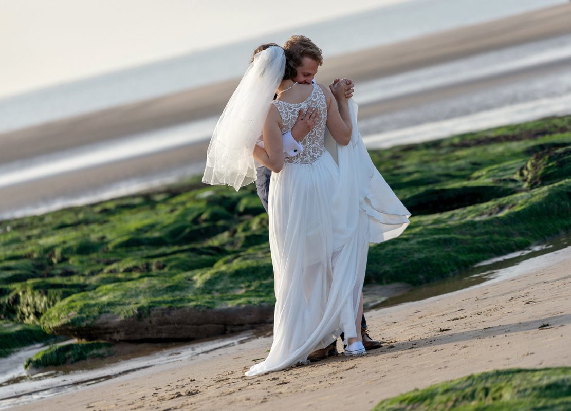 Grove House Hotel Wedding Photographer - beach location
