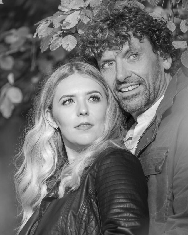 black and white portrait