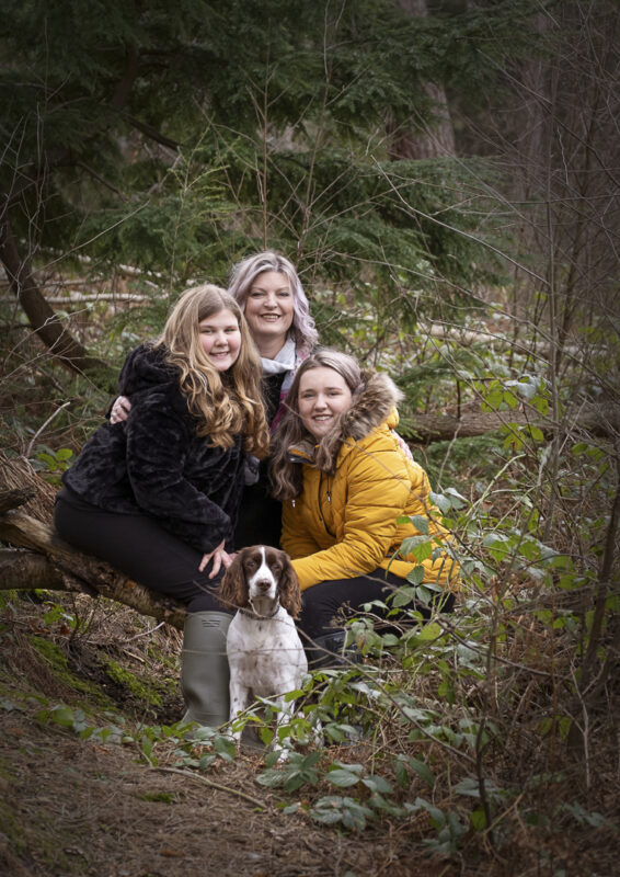 family autumnal woodland photography