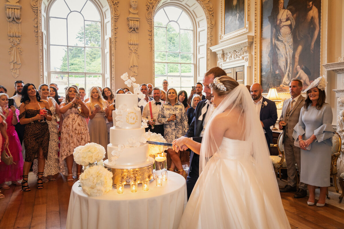 Fiona hacksaw wedding cake hawkstone hall