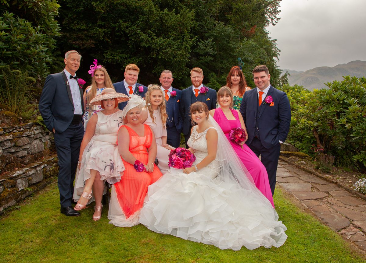 wedding photography family group